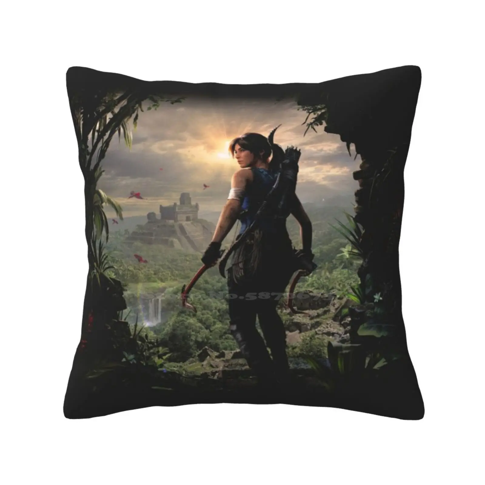 Shadow Of The Tomb Raider Home Sofa Car Waist Throw Federa 480Ft Shadow Of The Tomb Raider Gaming