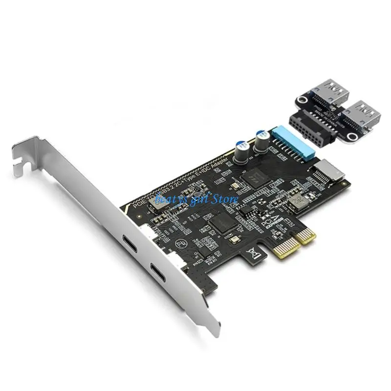 C7AB 하드 드라이브 및 디스플레이용 이중 USB 3.2 Gen1 Type C 컴퓨터 확장 카드