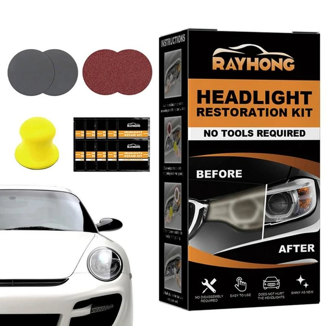 Car Headlight Restoration Kit Headlight Cleaner Restorer Head Light Lens  Restore UV Protection Headlight Cleaning Kit Headlamp - AliExpress