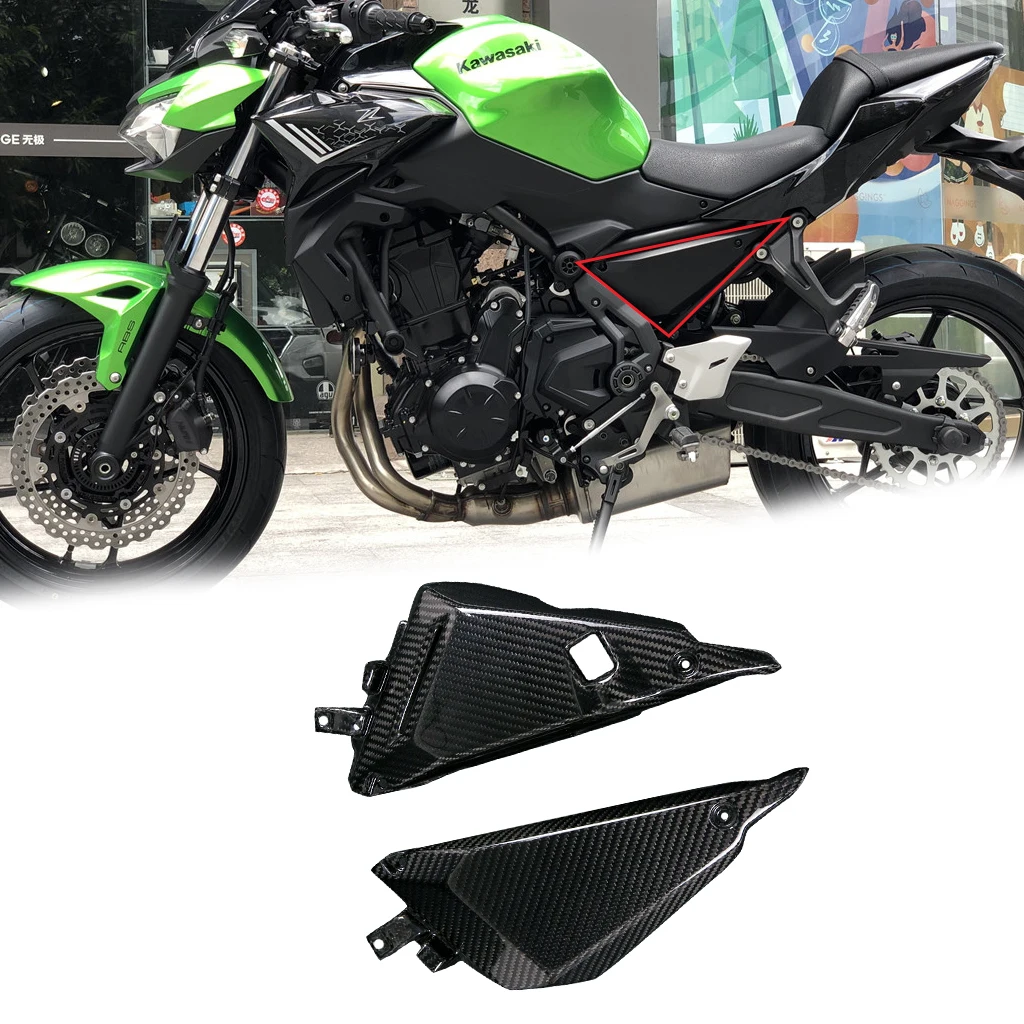 

Для Kawasaki Ninja 650 2014 + 3K Аксессуары для модификации мотоциклов из углеродного волокна обтекатель боковой обтекатель в рамке