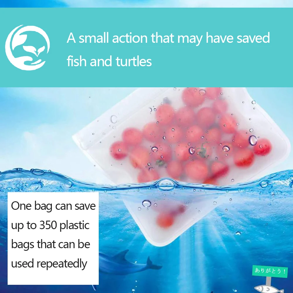 10/20pcs Reusable Food Storage Bags Leakproof Food Bags Lunch Bag Multipurpose Gallon Freezer Bags for Frozen Meat Vegetables