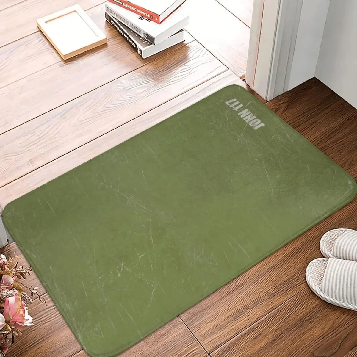 

Armor Texture With John 117 Stencil Doormat Rug Carpet Mat Footpad Polyester Non-slip Durable Entrance Kitchen Bedroom Balcony