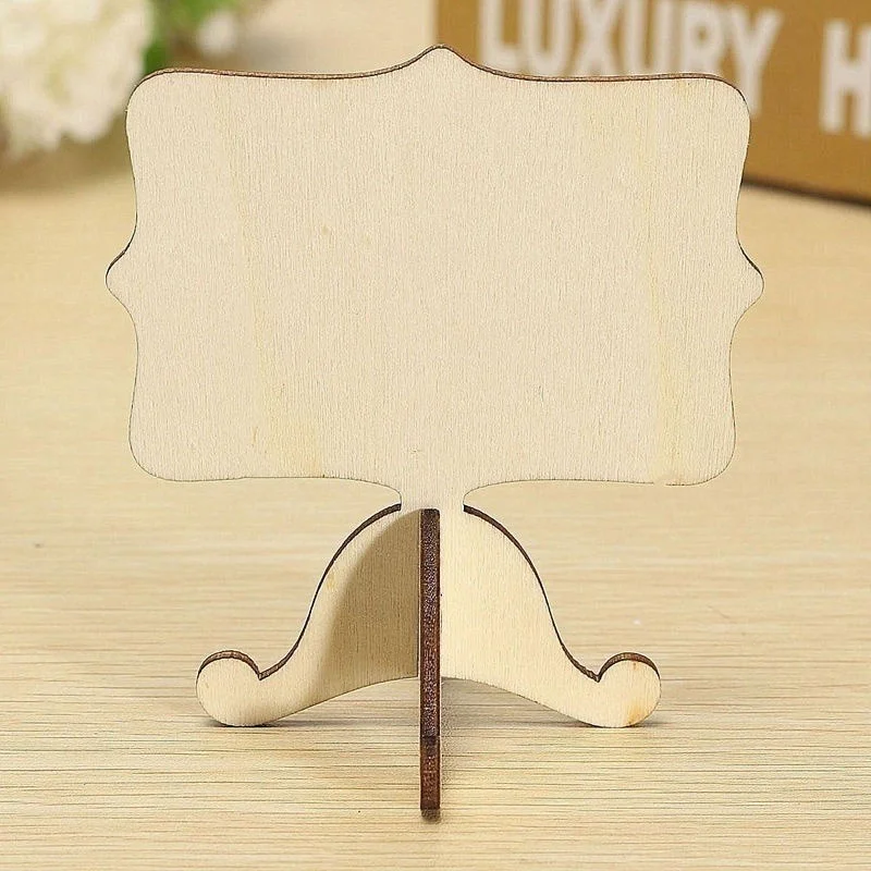 Mini Wooden Blackboard Chalkboard Message Wedding Party Label Table Decor 10pcs party decoration wooden name signs