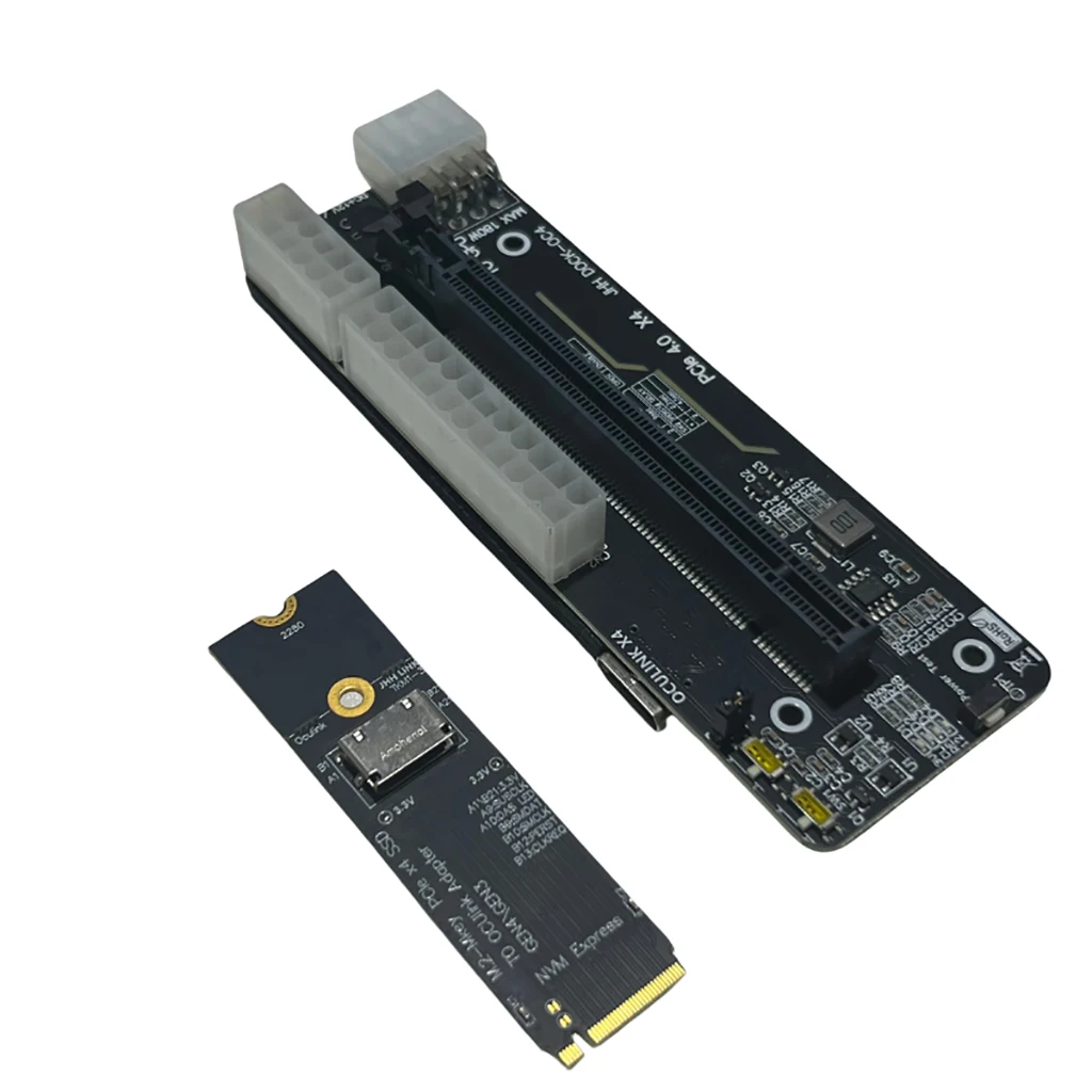 F9G-BK7 SODIAL EGPU OCuLink GPU Dock PCIe4.0 - Pour Carte Graphique Externe Sur PC Portable