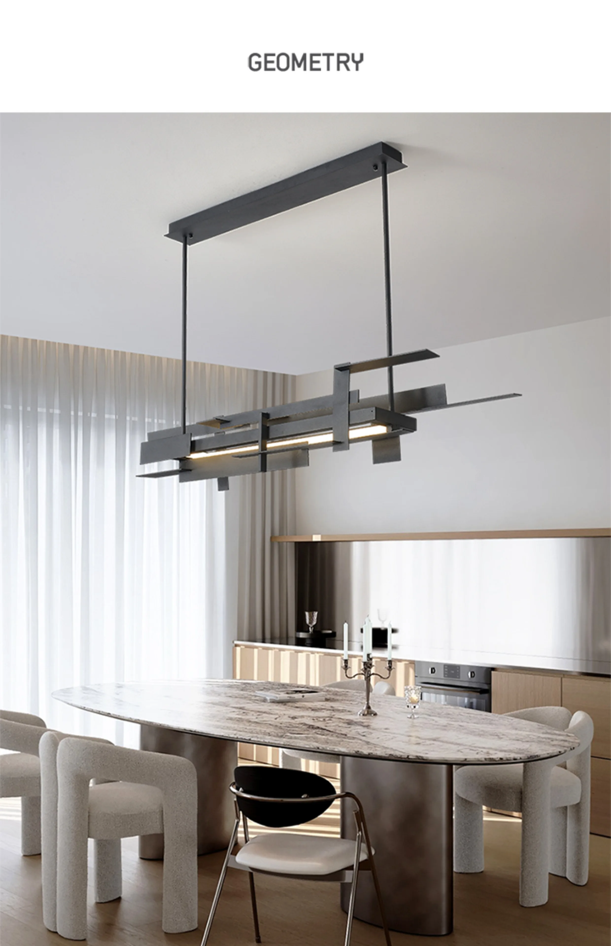 Description Picture 5 of itemModern restaurant LED industrial style pendant light, personalized living room light, designer bar decoration pendant light