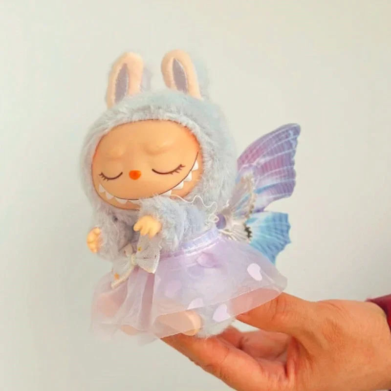 Mini Plush Doll Bow Princess Dress - Deluxe Outfit Accessories Gift Set