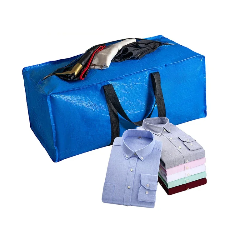 

Thickened and Extra Large Woven Moving Bag Home Storage Bag Move House,travel Carry,storing Clothes Self-drive Equipment