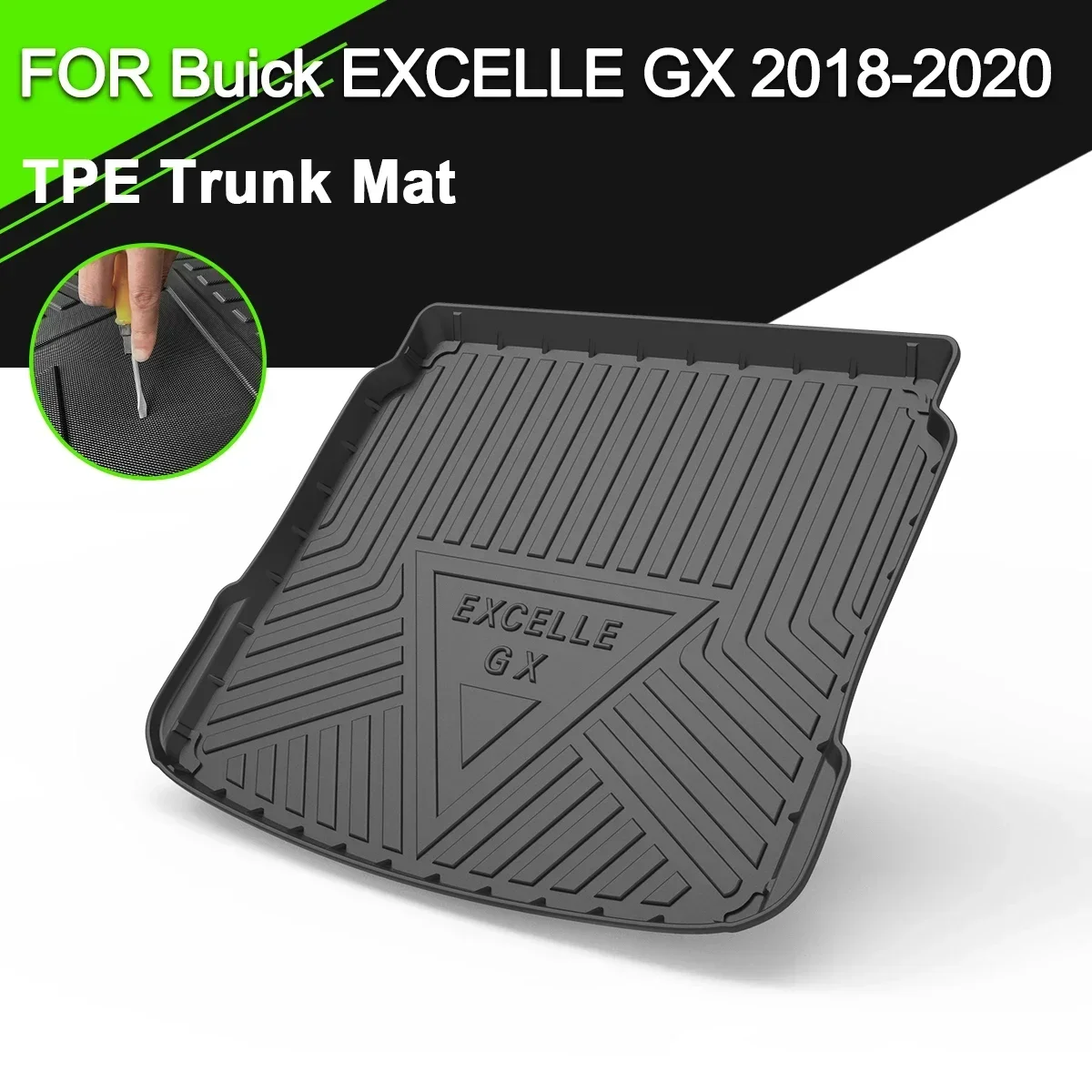 

Car Rear Trunk Cover Mat Waterproof Non-Slip Rubber TPE Cargo Liner Accessories For Buick EXCELLE GX 2018-2020