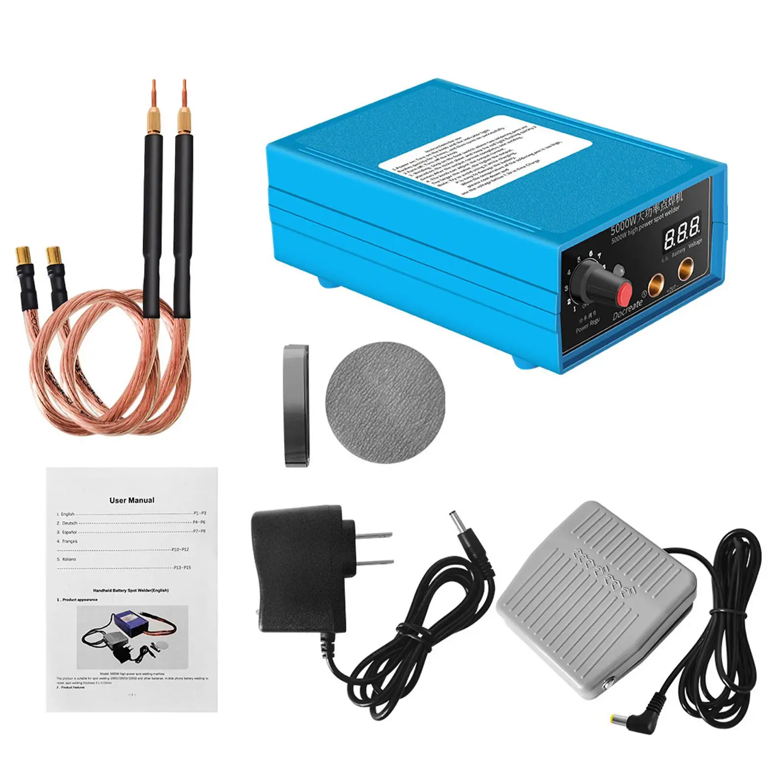 

Spot Welder with LCD Screen with Display Screen for Battery Plate Welding Multifunctional Handheld Display Spot Welding Machine