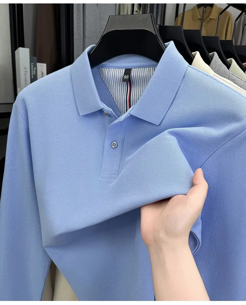 Men’s long sleeve polo shirt for casual smart style