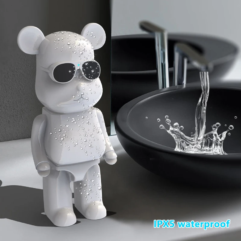 紫のクマ-Bluetoothスピーカー,ポータブルスピーカー,ワイヤレス