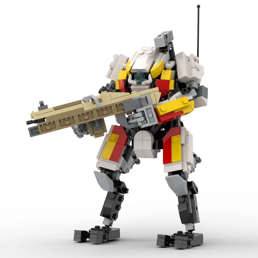 Buildmoc Gmae Titanfalls 2 Tone-Class Titan Mecha Warriors Building Blocks Personaggio Del Gioco Ionic Titan Bricks Toys Regali Di Compleanno