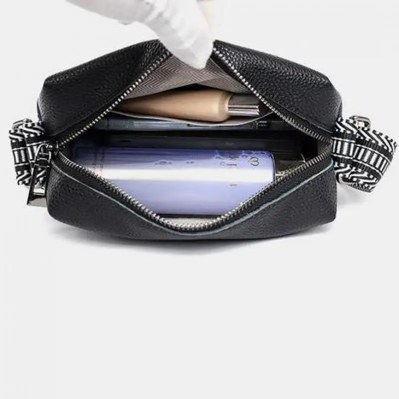 Fashion Genuine Leather Women's Handbag 2023 New Fashion Casual Shoulder Messenger Bag Top Layer Soft Cowhide Small Square Bags