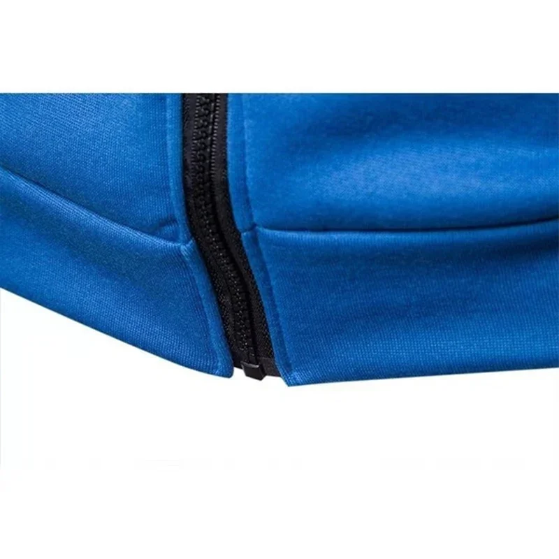 New Customized Fashion Men's Hoodie Casual Zipper Jacket Cotton Wool Warm Hoodie Sportswear High Quality Hip Hop Sportswear 6