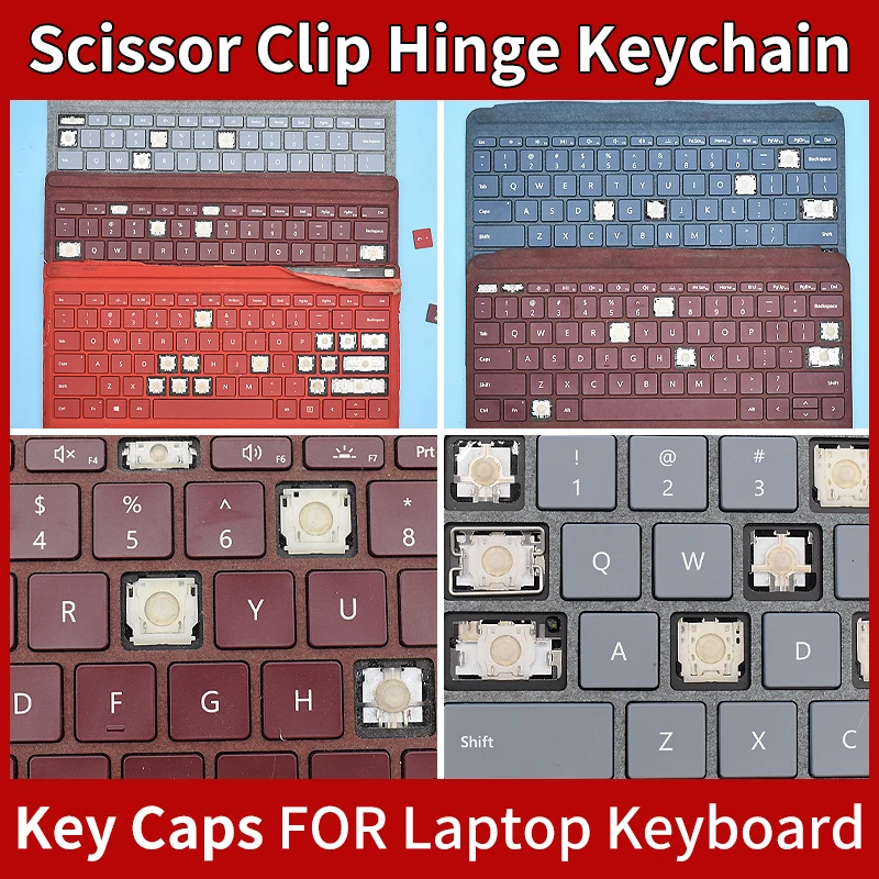 

Replacement Keycap Key Cap &Scissor Clip&Hinge For Microsoft Surface Laptop 3 4 1867 1873 Keyboard KEY & Clips