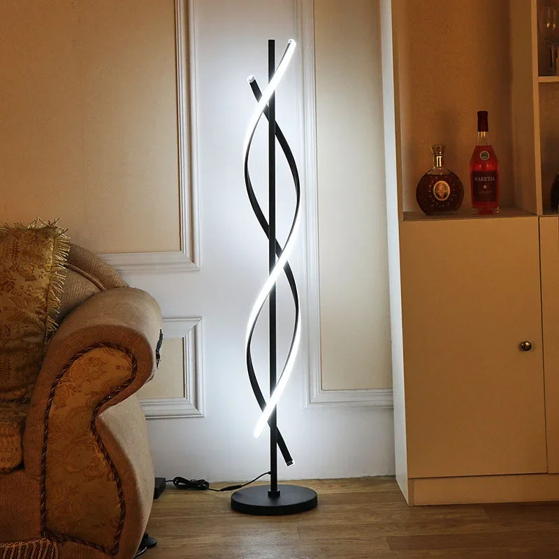 Nordische LED Stehlampen geometrische Linie Tisch leuchte für Wohnzimmer Schlafzimmer Arbeits zimmer Dekor Schreibtisch Steh beleuchtung