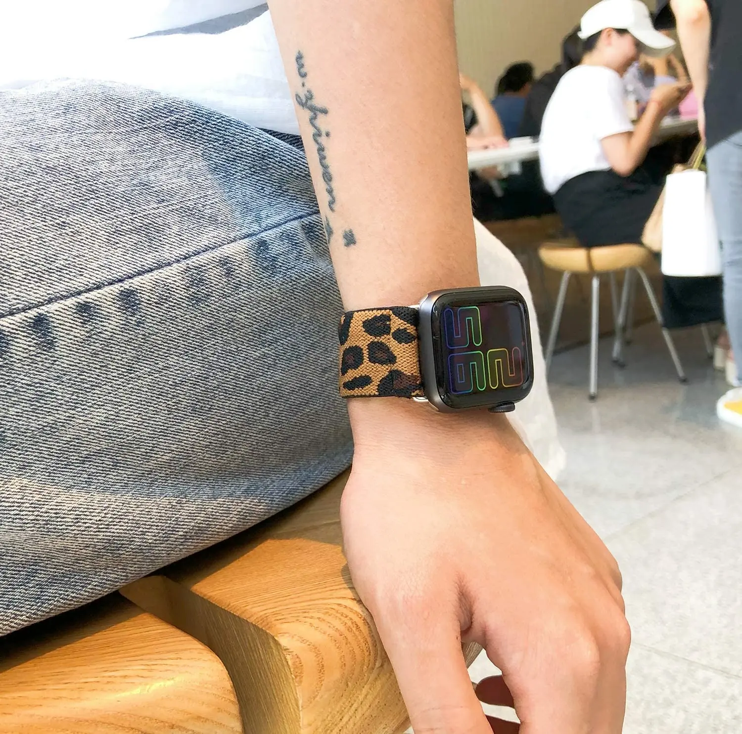 애플 워치 밴드용 스크런치 스트랩, 탄성 솔로 루프 팔찌, 아이워치 시리즈 3 se 6 7 8 9 울트라 2, 40mm, 44mm, 42mm, 45mm, 41mm, 49mm