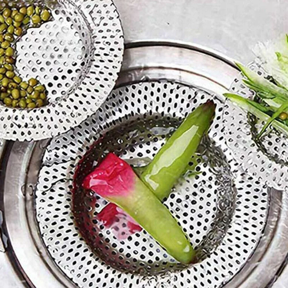 Kitchen Sink Filter Kitchen Water Sink Filter Sink Mesh Strainer Kitchen Tool Stainless Steel Bathroom Floor Drain Cover Shower Hair Catche Stopper