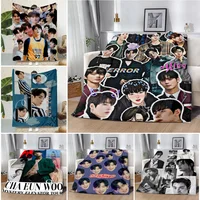 Hwang in Youp Cha EunWoo Printed Blanket Picnic Blankets Warm Blanket Soft and Comfortable Blanket Home Travel Birthday Gift 1