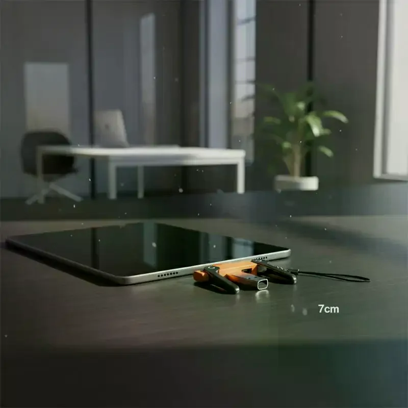 240W USB C OTG 어댑터(스탠드 포함) 90도 각도형 C타입 암-IP타입 수 변환기(IP 17 16 고속 충전 어댑터 변환기)
