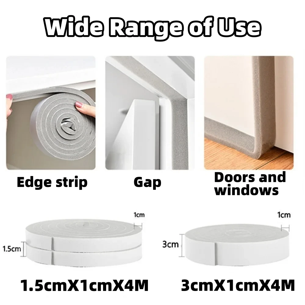 4M Self-Adhesive Soundproof Insulation Sealing Strip