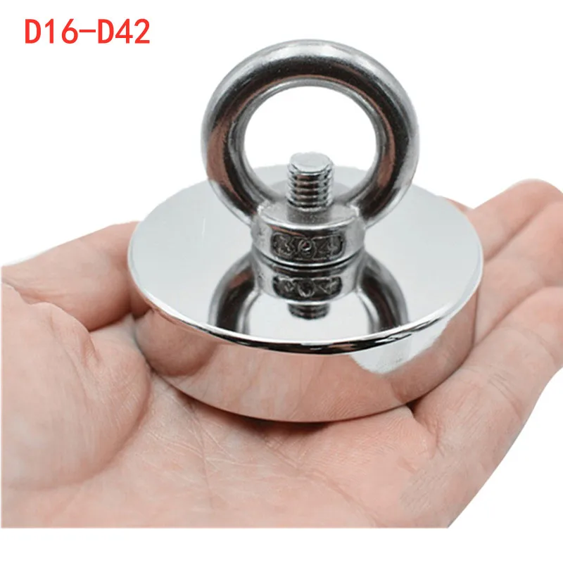 N35 D20 D90 Strong Neodymium Magnet Powerful Fishing Magnet Deep Sea Fishing Magnet with Ring Search