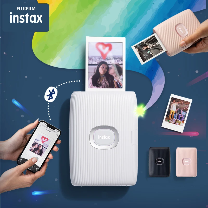 Fujifilm Instax Mini Link 2 Printer Instant Smartphone Printer with Fuji Instax Mini Film instant camera film travel case printer