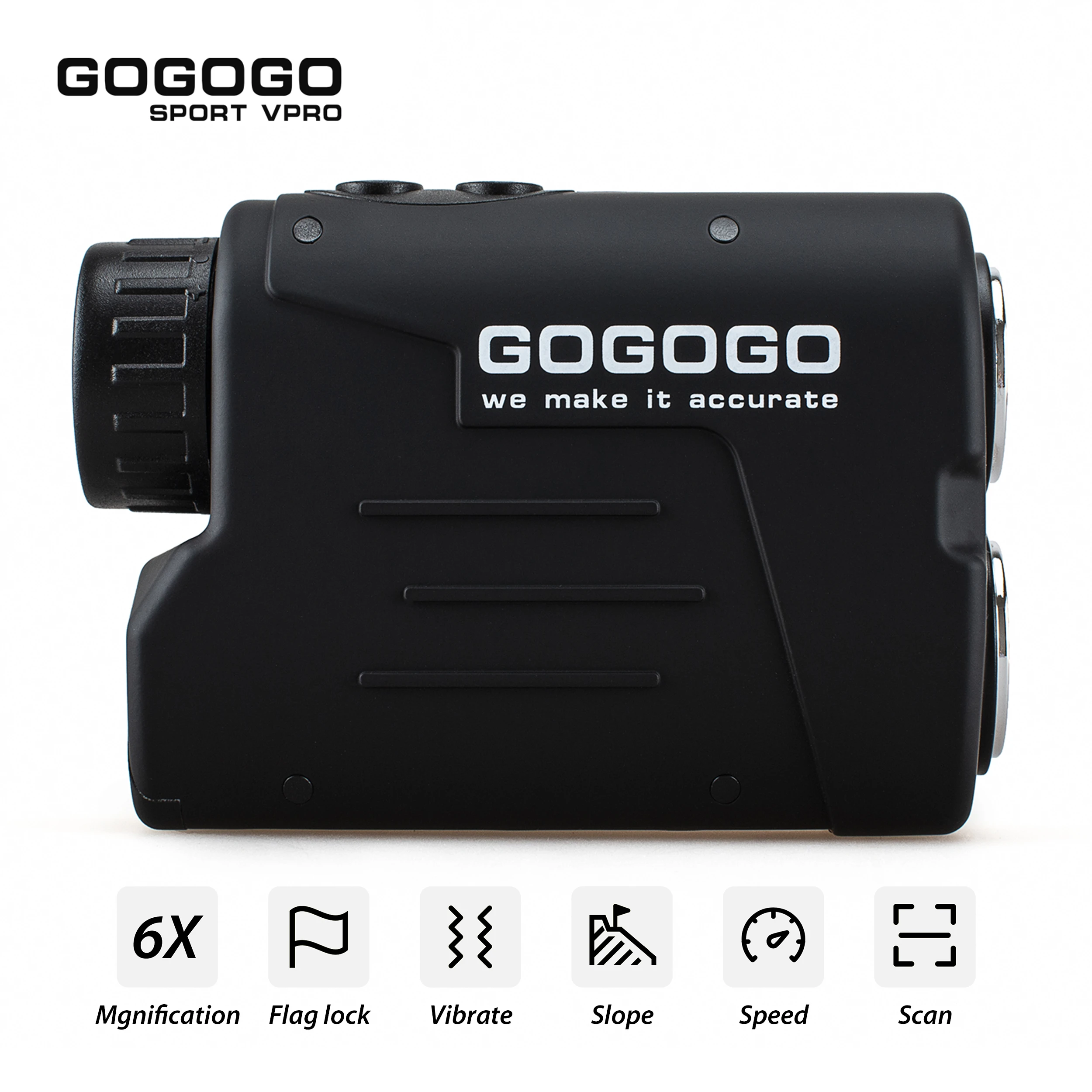 Gogogo Sport Vpro Golf Range Finder 600m 800m Hunting Rangefinder 6x