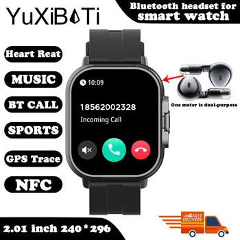 2024 Smart Watch 2 in 1 With Earphone Smartwatch Bluetooth Call Men Watch GPS Track Heart Rate Monitor Play Music SmartWatch 13