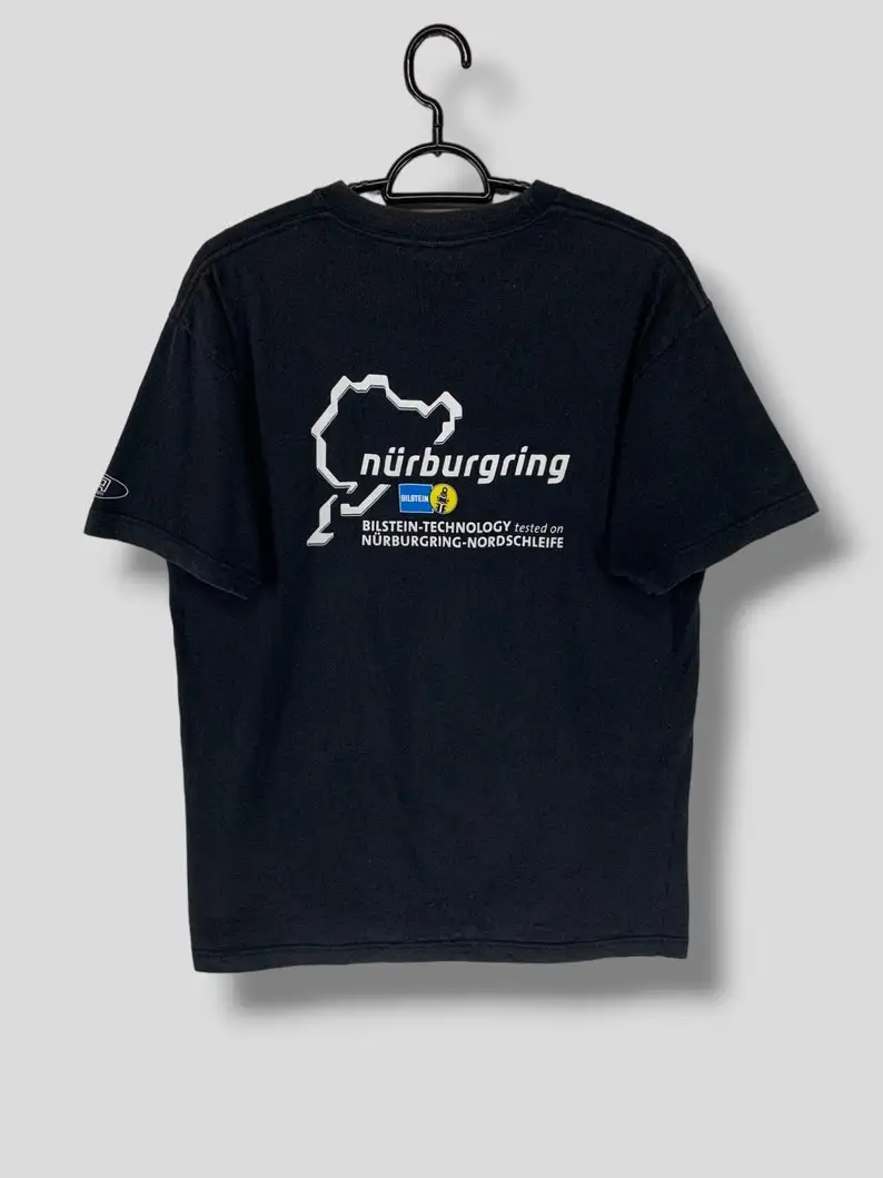 Vintage Bilstein Technology Nurburgring Nordschleife T Shirt Sistema Di Sospensione Company Tee Aftermarket Racing Part Size Medium