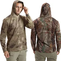 Tactical T-Shirts UPF Sun Protection Mens Long Sleeve Hoodie Casual Quick Dry T Shirts Hiking Cycling Sports Run Pullover Tops 1