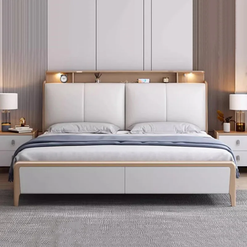Letto Estetico Di Lusso Lampada Da Notte Cuscini Trapuntati Letto Matrimoniale A Due Posti Struttura Matrimoniale Elastico Moderno Letto Matrimoniale 