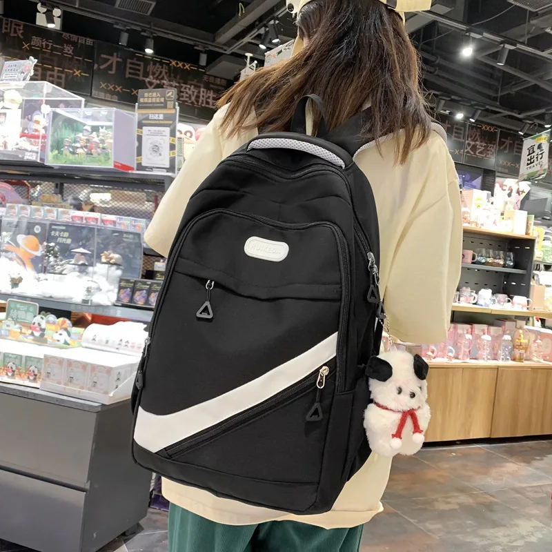 

2023 New Fashion Design Women Backpack Female Travel Bag Backpacks Schoolbag For Teenage Girl Hit Colour Backpack Mochila