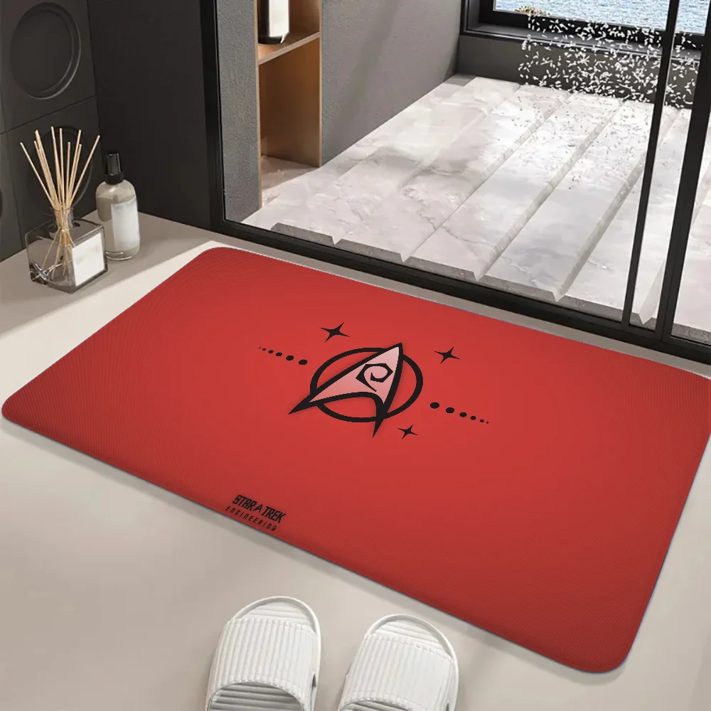 TV S-Star T-Trek Floor Mat Entrance Door Mat Washable Non-Slip Living Room Sofa Chairs Area Mat Kitchen Welcome Doormat 3