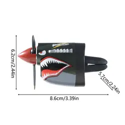 Fighter Plane Shark Car Vent Air Freshener - Creative Odor Eliminator & Scent Diffuser for Vehicle Interior Decor (1pc)