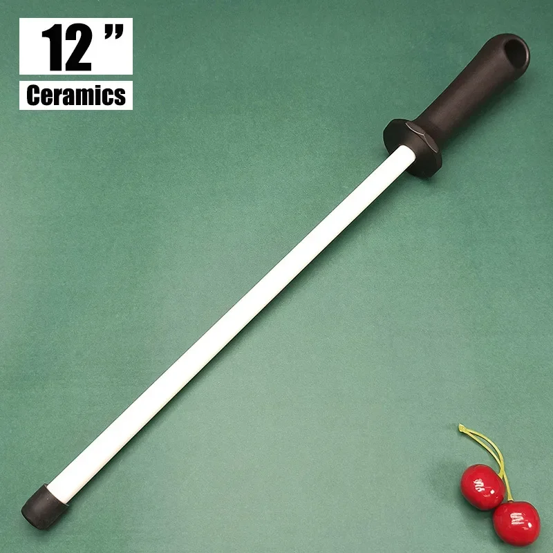 

Knife sharpening rod Ceramic Corundum Sharpening Rod kitchen gadgets Slaughterhouse butcher Ceramic Household knife sharpener
