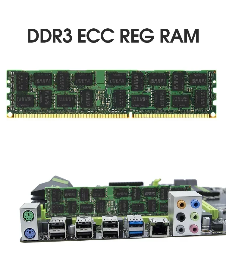 DDR3 REG ECC หน่วยความจําเซิร์ฟเวอร์ 1333MHz 1600MHz 16GB 8GB 4GB