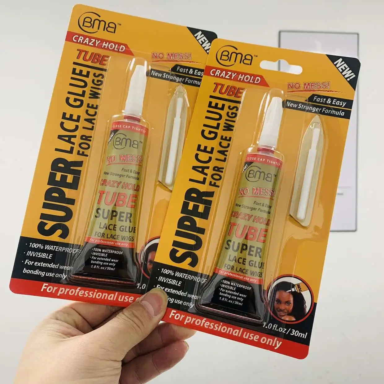 BMB Super Glue Waterproof Lace Wig Glue Invisible Hair Bonding Strong Hold Wig Adhesive for Toupee Frontal Hairpiece