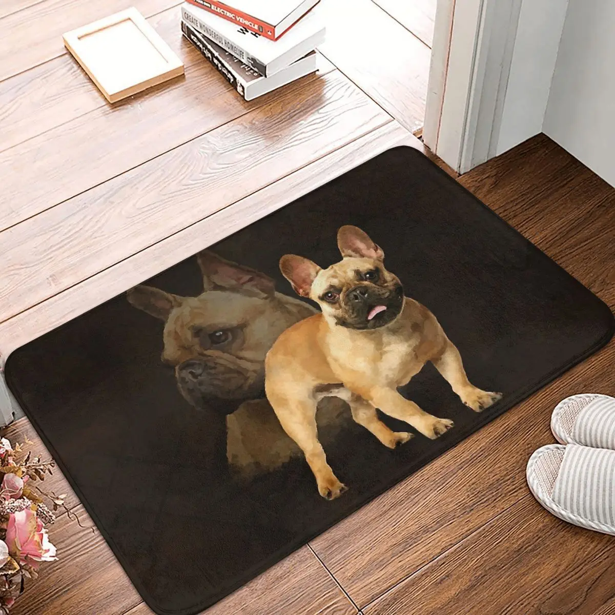French-Bulldog-Bathroom-Mat-Frenchie-Dog-Doormat-Kitchen-Carpet-Balcony ...