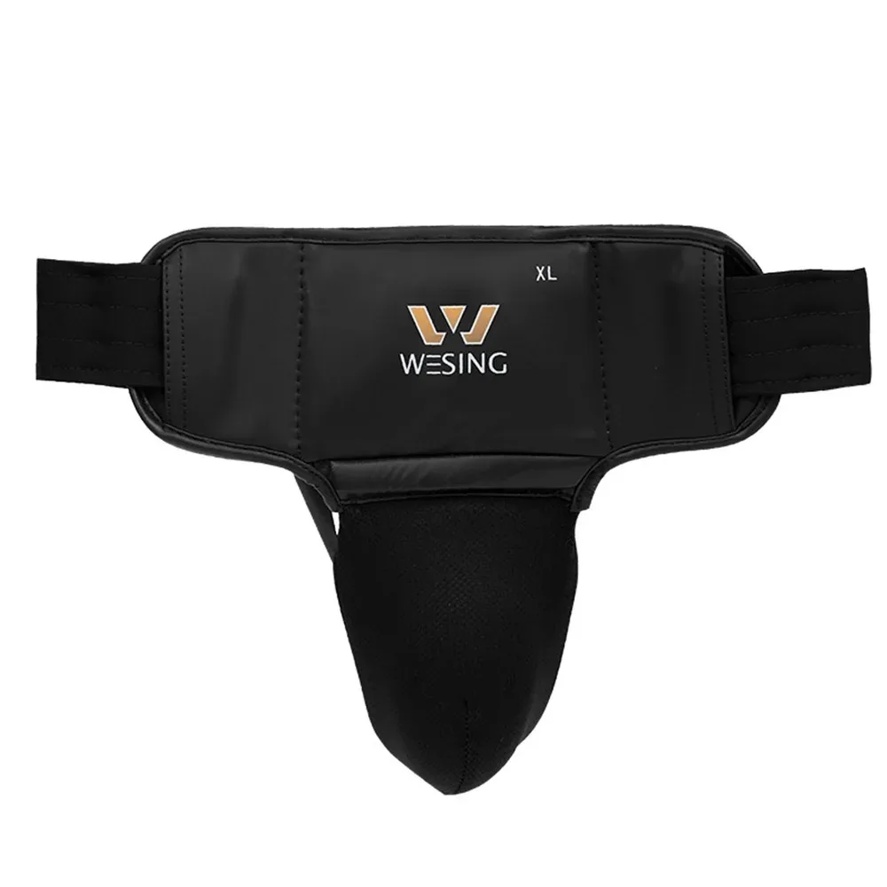 Wesing Boy Men Male Muay Thai Groin Guard Jockstrap MMA Martial Art Kickboxing Crotch Protector Training Protective Equipment EO