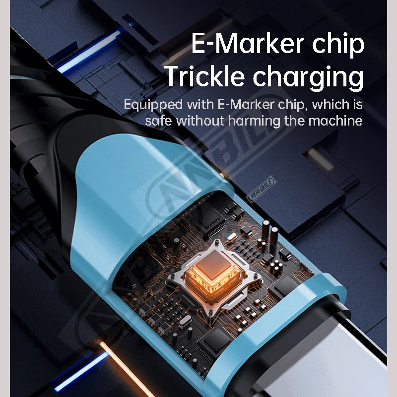 Nylon Braided 240W Fast Charging USB-C Cable with High-Speed Data Transfer