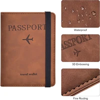 Porte-passeport pour voyage Essentials, étui portefeuille pour accessoires de voyage, porte-livres de passeport pour femmes/hommes 5