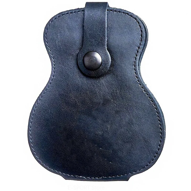 Portable Guitar Pick Storage Bag Thickened Leather Durable Plectrum Universal Foldable Ukulele Accessories musical instruments accessories