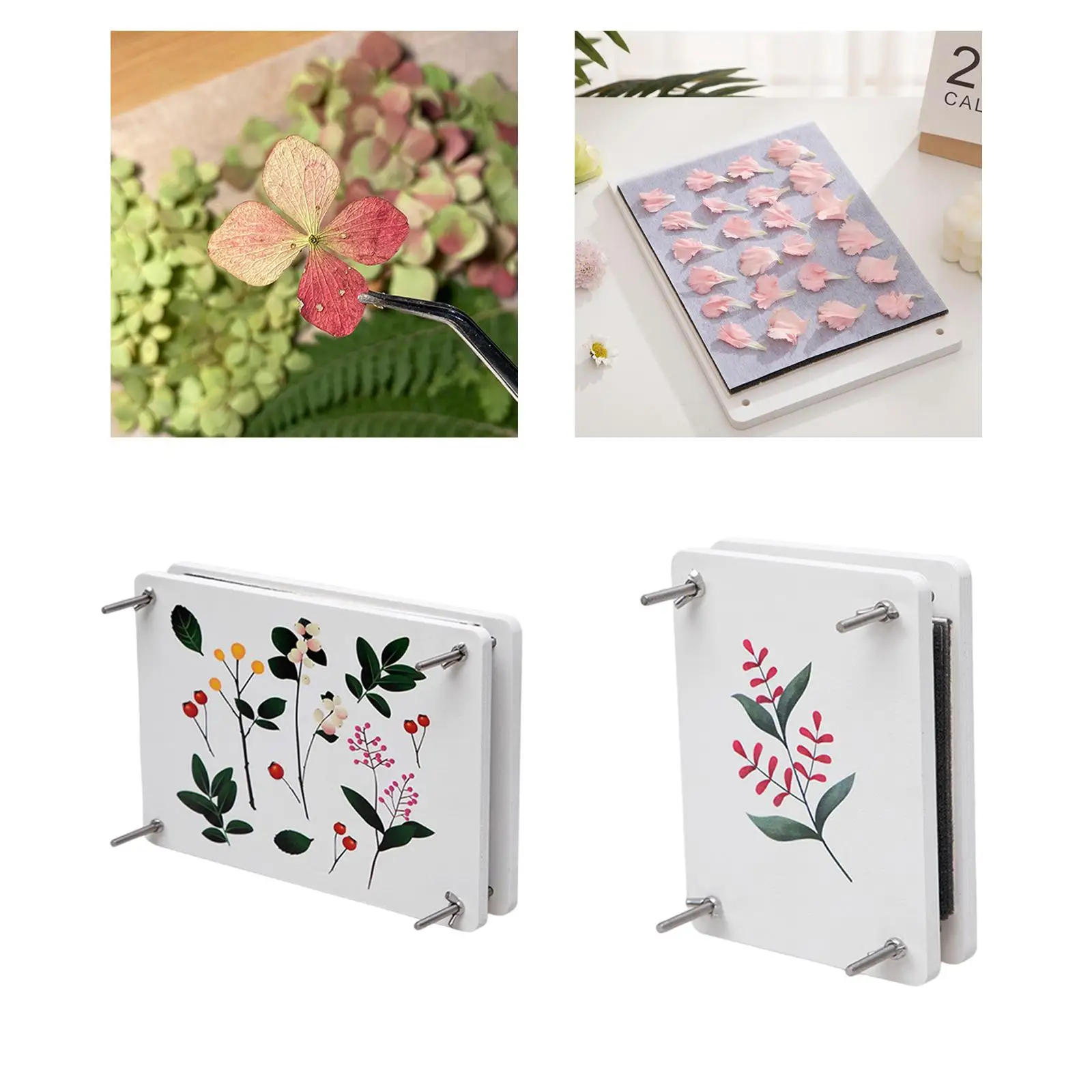 Embossing Kit DIY Press Flower Machine Wood 14.8X14.8X2.8CM Professional  Fruit Pressing Tool Device Sponge Dried - AliExpress