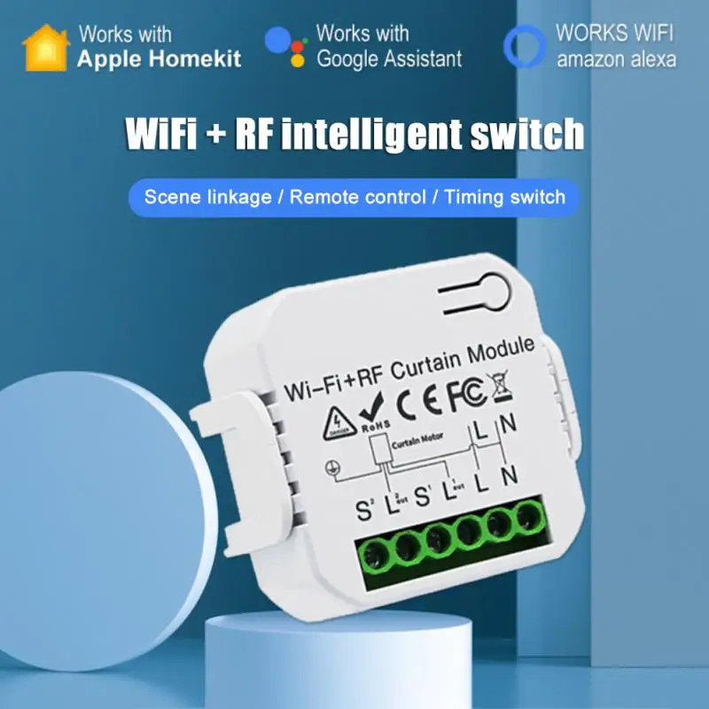 Tanio Tuya Smart Life Wifi RF433 zasłona zaciemnijąca przełącznik z