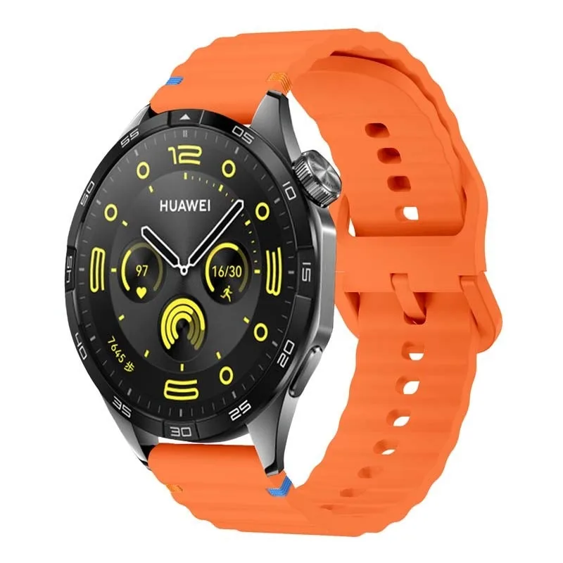 Enhanced Liquid Silicone Wave Watch Strap – Ultra Light Matte Finish Wristband with Quick Release