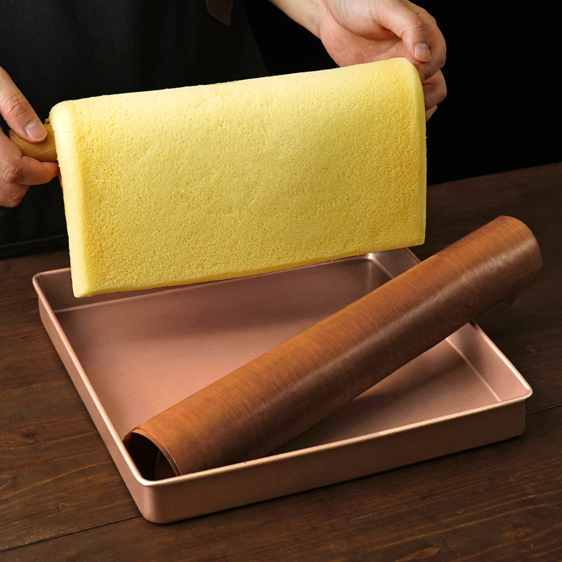 28cm Non-Stick Square Bread Baking Pan Thicken Carbon Steel Cake Loaf Tray Biscuit Pastry Molds Home Kitchen Bakeware Tools Cake Mold Baking Pan Tray