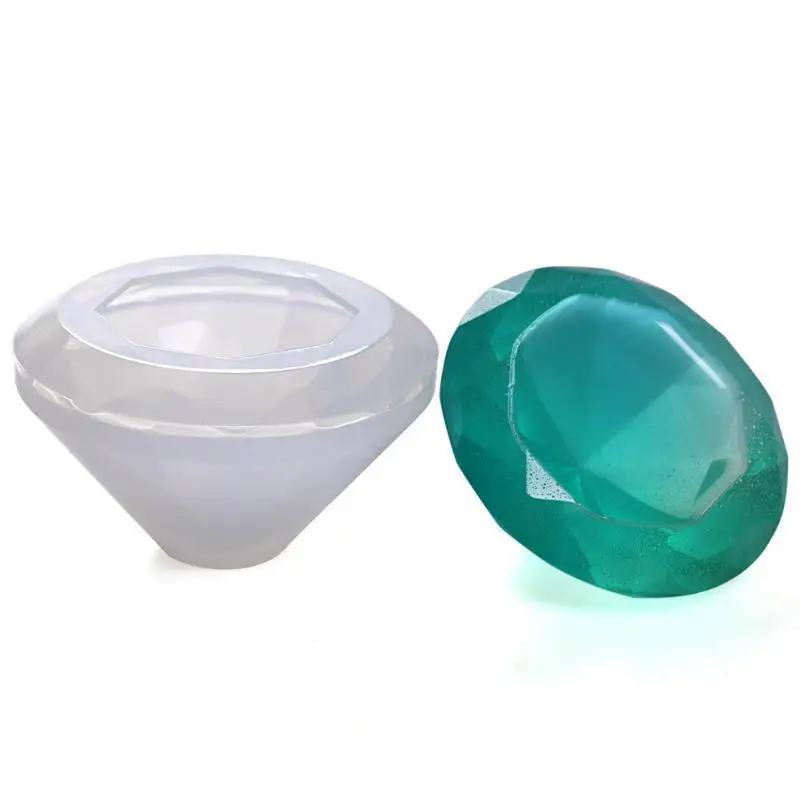 1Pcs Handmade Creative DIY Silicone Diamond Pendant Mold Making Jewelry Pendant Resin Casting Mould Tools