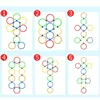 Outdoor Kids Funny Physical Training Sport Toys Lattice Jump Ring Set Game with 10 Hoops 10 Connectors for Park Play Boys Girls 5