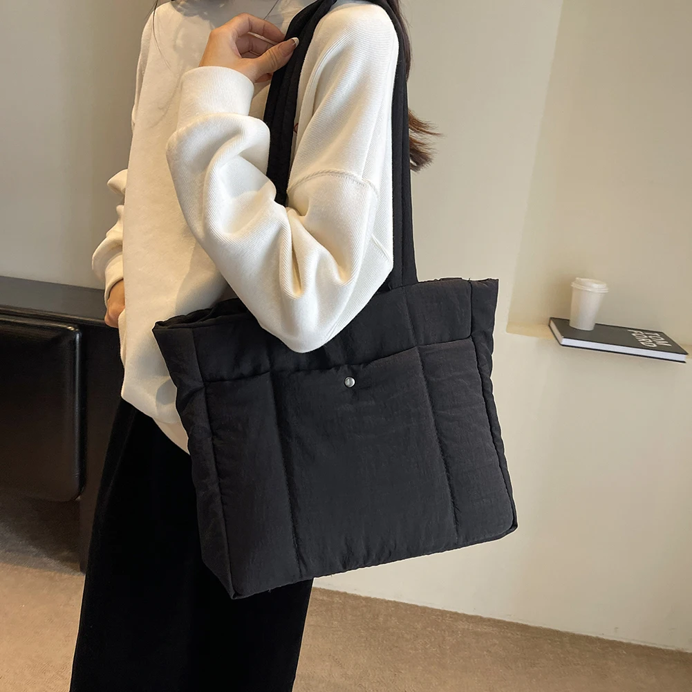 Solid Color Cloud Bag Large Capacity Shoulder Bag